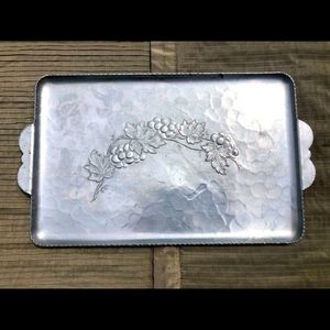 Set of two Vintage Aluminum Trays